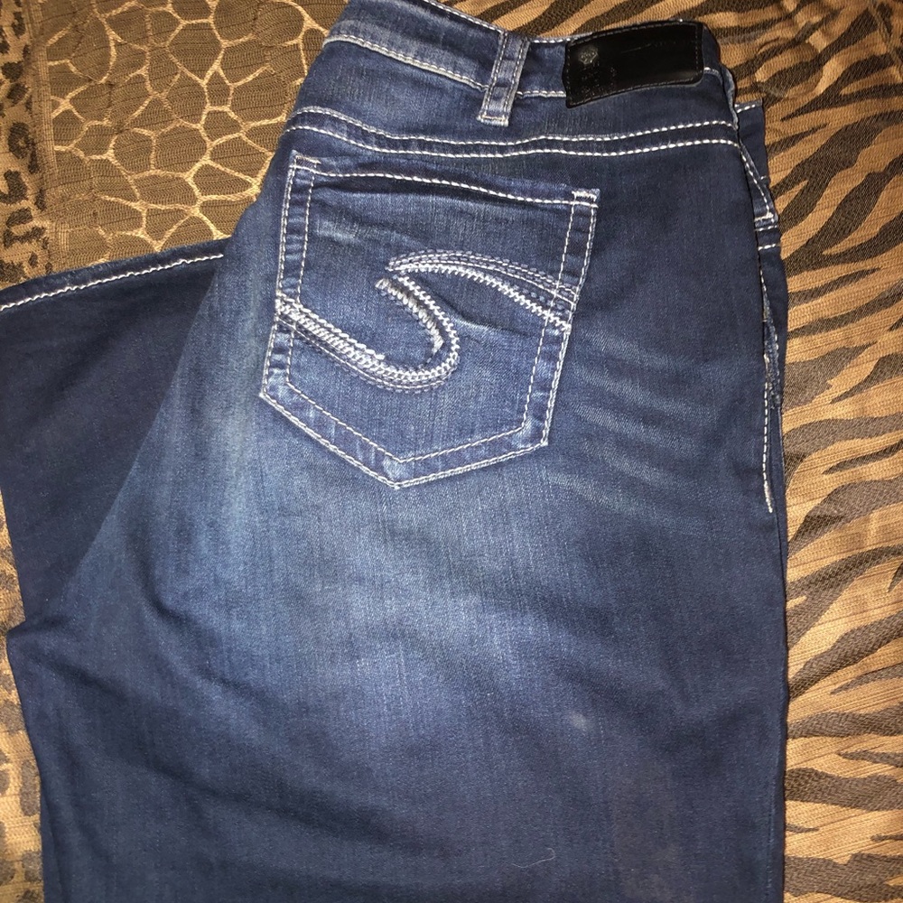Silver Jean Capri size 18